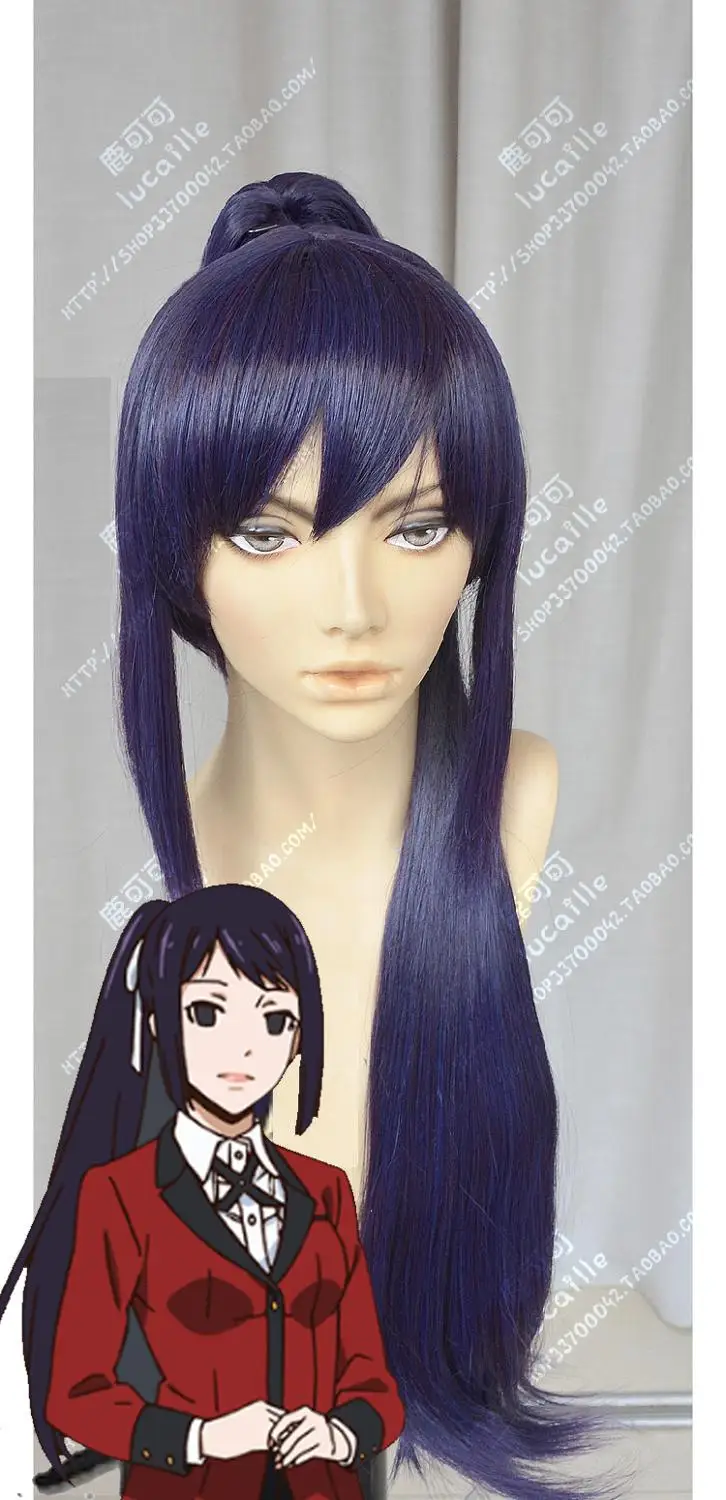 

Anime Kakegurui Compulsive Gambler Igarashi Sayaka Cosplay Wig Long Heat Resistant Synthetic Hair Wigs + Wig Cap