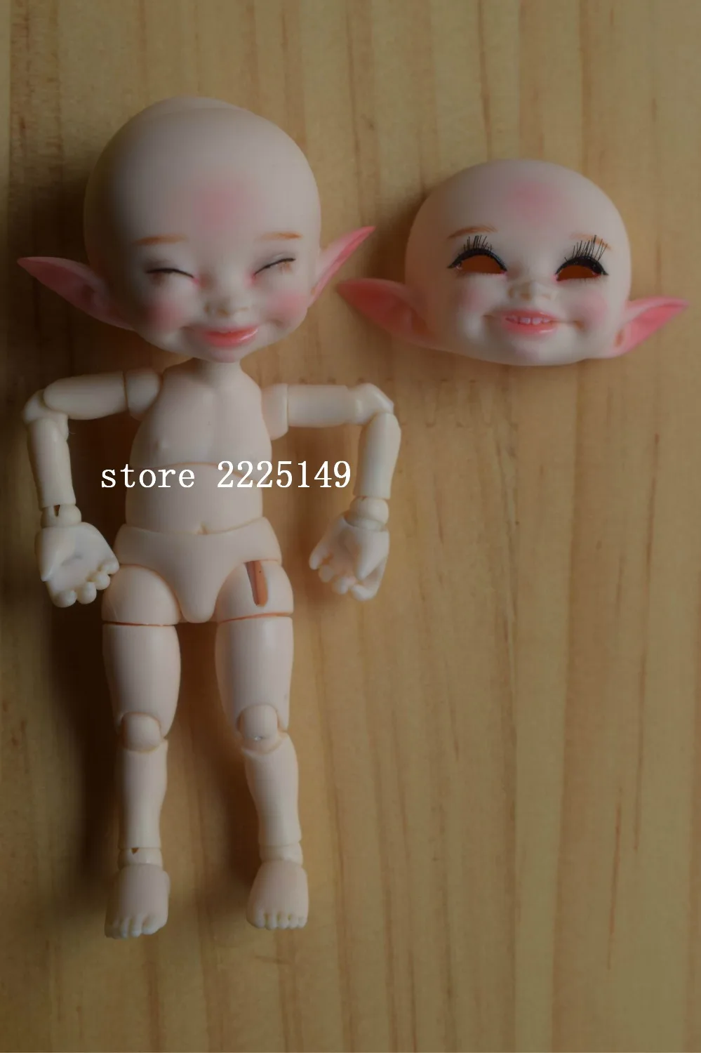 lingxiyiwa 1/12 soso bjd кукла два лица с глазами