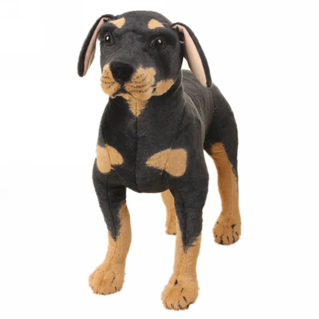 Fancytrader 28'' Big Stuffed Plush Simulated Animal 70cm Rottweiler Dog Toy Home Decoration & Photograpgh Prop Great Gift