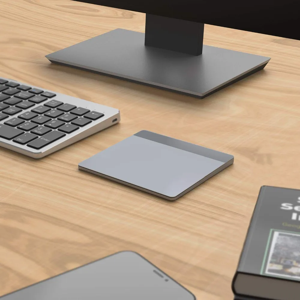 Jelly Comb Trackpad inalámbrico recargable con Nano receptor táctil inalámbrico para ordenador portátil PC almohadilla táctil USB para Windows 10 Mac OS - 6