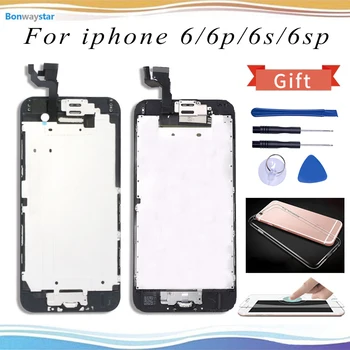 

Bonwaystar 1334x750 Screen for iphone 6 6s Lcd kit AAA+++ LCD 4.7" For iphone 6 plus 6s plus display 5.5" Full set assembly