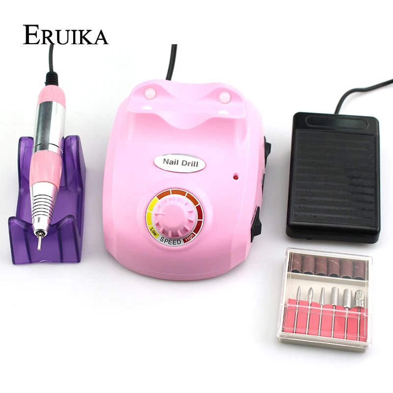 ERUIKA 30000RPM Electric Nail Drill Milling Cutter Machine for Manicure
