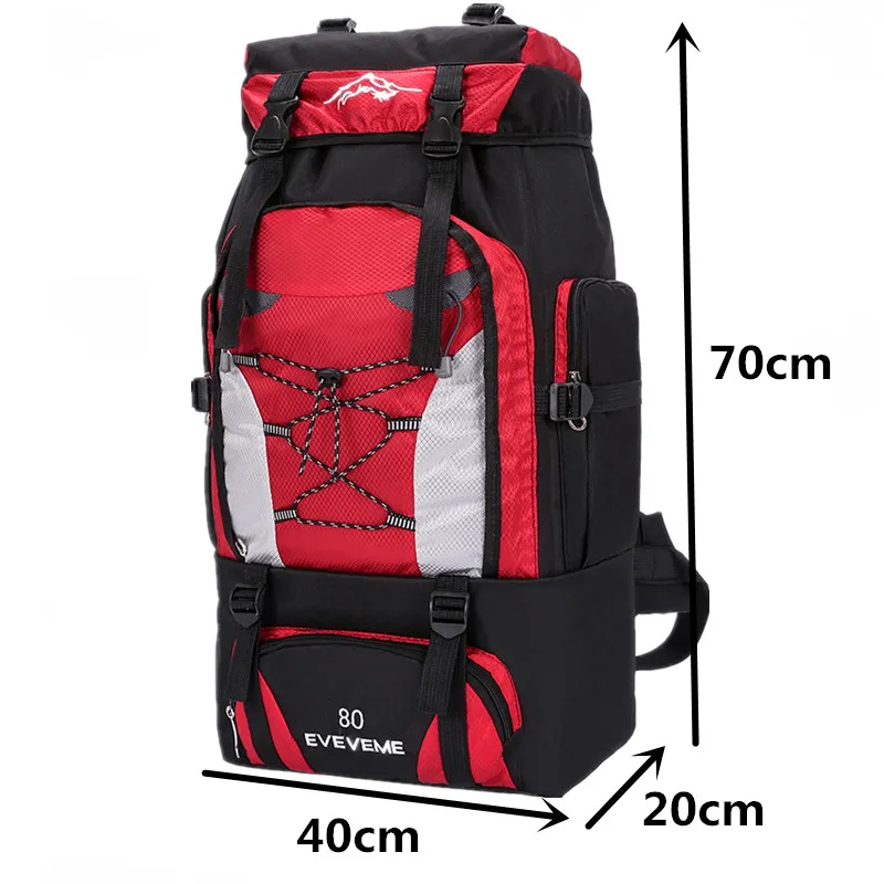 Рюкзаки 80L походный рюкзак сумка для отдыха на природе спортивные сумки для путешествий водонепроницаемый мужской рюкзак для альпинизма и рыбалки