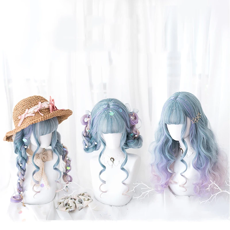 

Women Lolita Wig Kawaii Cosplay Wig Heat Resistant Synthetic Wig Halloween Carnival Party Cosplay Hair Wigs