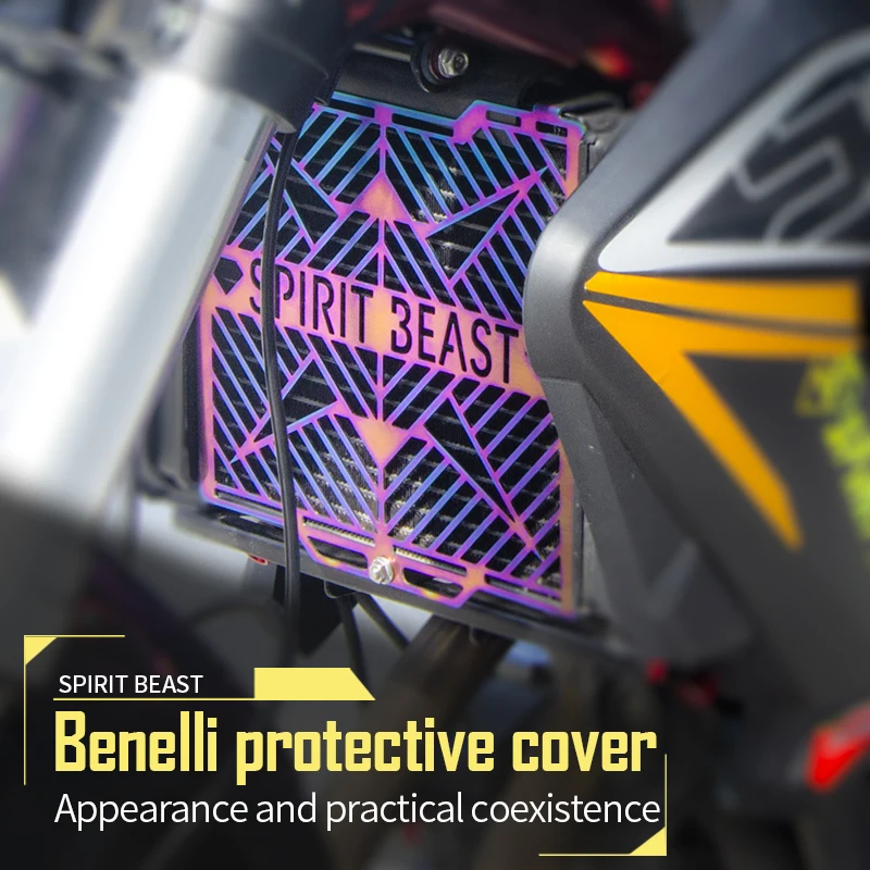 

SPIRIT BEAST Decoration 300 BJ600 Radiator Protection TNT125 Stainless Steel Hood Motorcycle Water Tank Cover Accessories