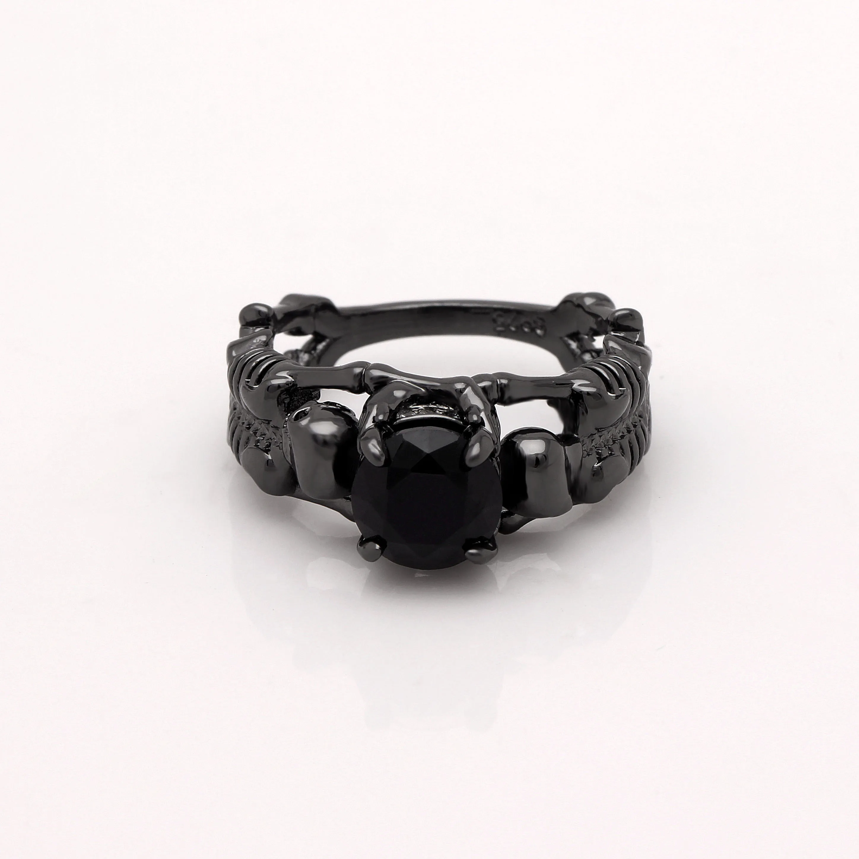 Ghost evil Skull skeleton Hand CZ кольцо европейский и американский стиль панк мотоцикл байкер мужское кольцо Новинка череп мужские ювелирные изделия