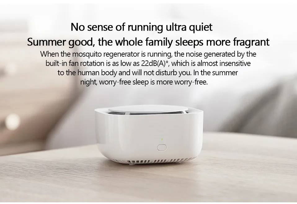 2019 New Xiaomi Mijia Mosquito Repellent Killer Fan Drive Volatilization Timing mode Auto shut-down with LED light use 90 days04