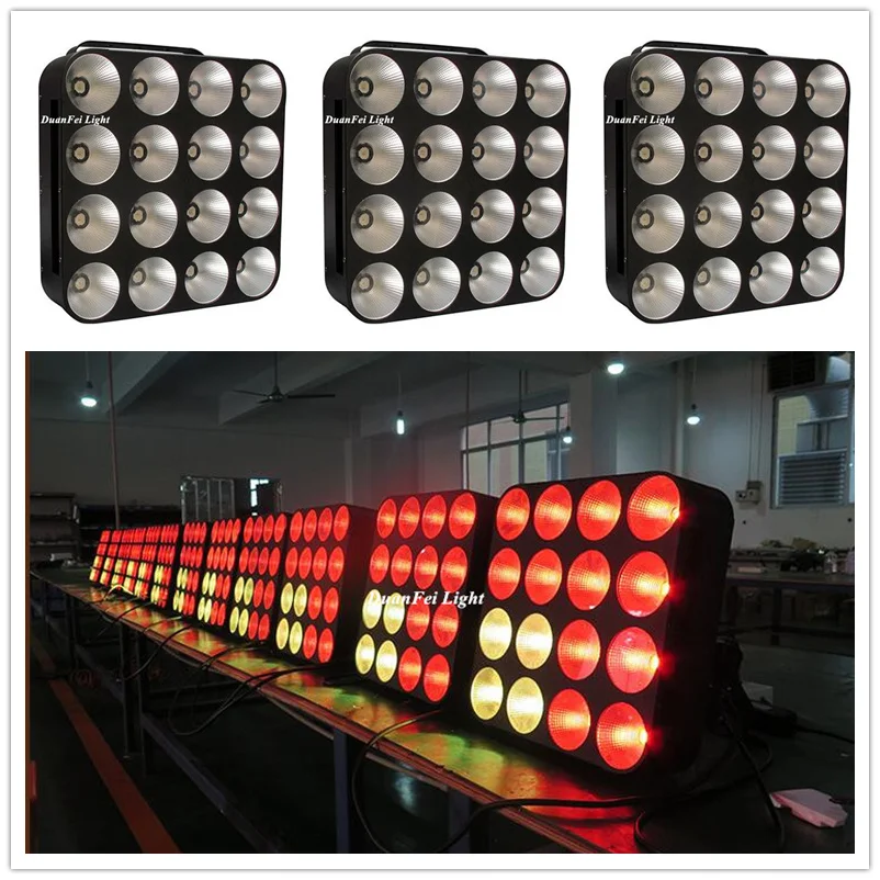 

4lot 16x30W LED Matrix Light DMX Blinder 3in1 LED Stage Light Background RGB Matrix Beam Light 30W