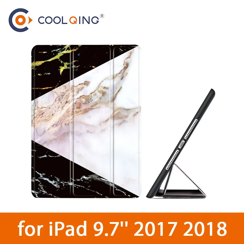 

Patchwork Tablets Case For iPad 9.7 2017 2018 Marbling Pattern Fashion Protective Cover TPU Soft Tablet Case For iPad 2018 Case