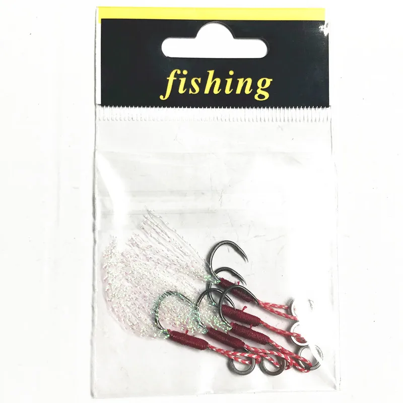 Рыболовный крючок Ufishing крючки из углеродистой стали с 5 искусственными перьями