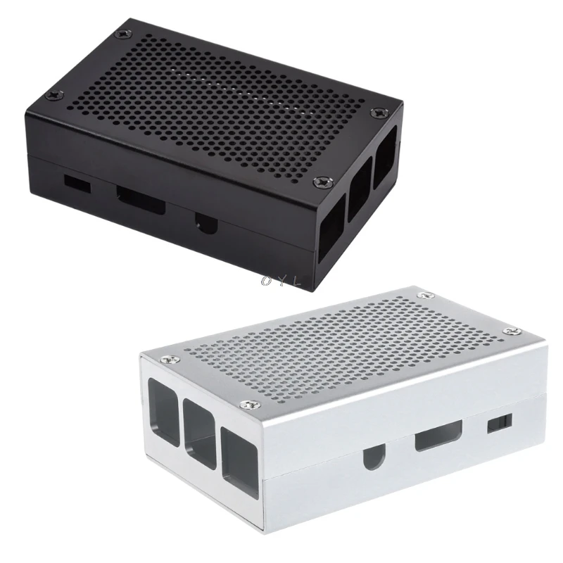 

Aluminum Alloy Case Cover Metal Enclosure For Raspberry Pi 3 Model B Pi 2 B / B+