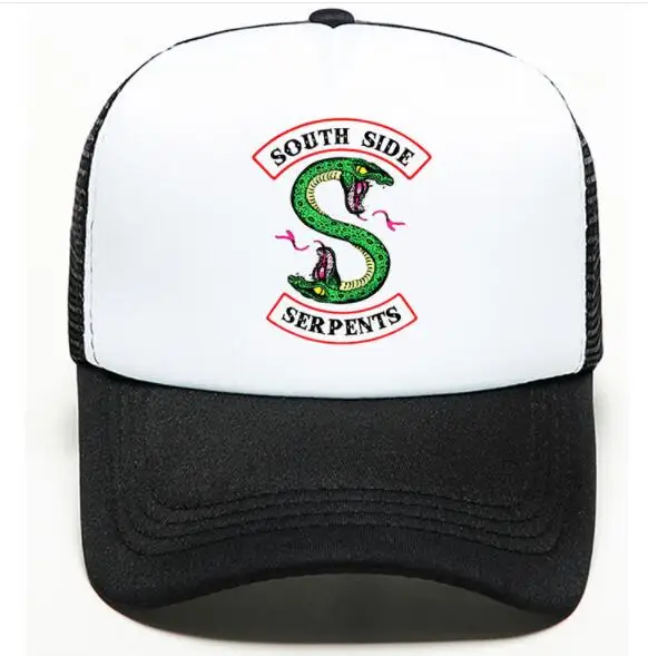 Ривердейл "South Side serpents" взрослых Шляпы для косплея унисекс Арчи бейсбольную кепку Кепки летние ривердейл вышивка шляпа из дышащего материала