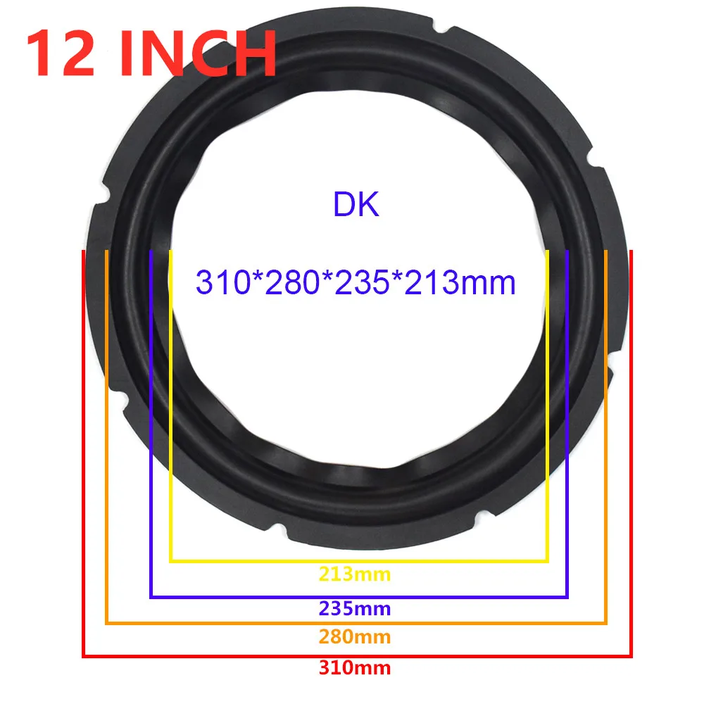 2 шт. аудио активный Динамик s 2/5/6,5/8/9/10/12 дюймов Динамик резиновый уплотнитель края пены губки запчасти для ремонта динамика аксессуары - Цвет: 12 Inch