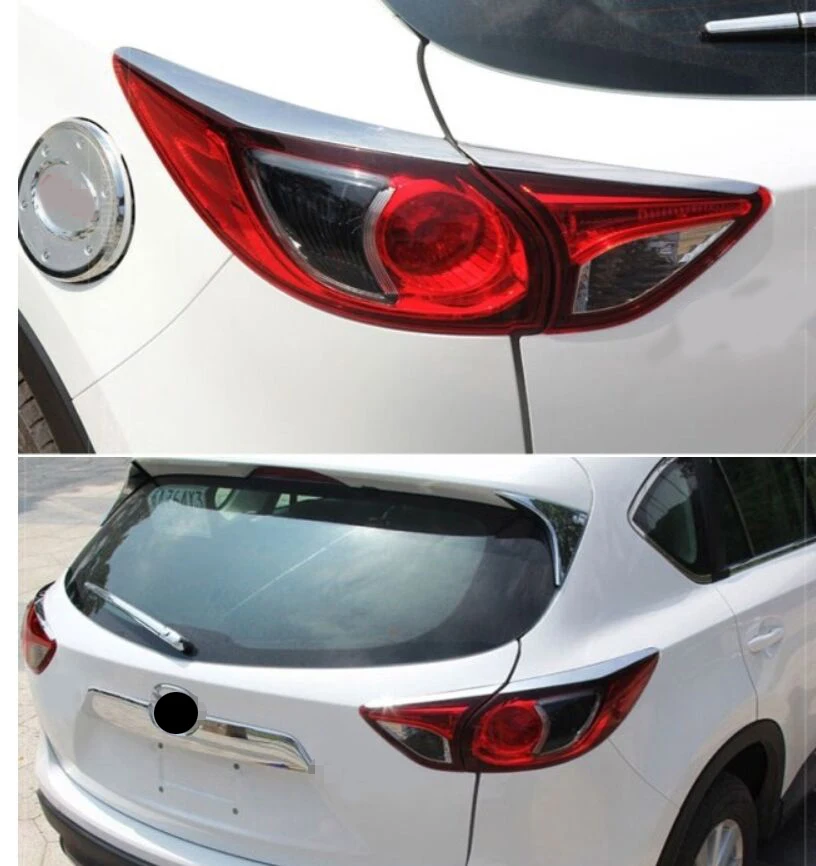 Stainless Car Tail Light Lamp Trim Trims Cover Garnish For mazda CX 5