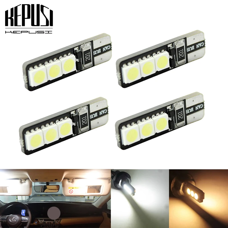 

4X T10 LED Car Light Canbus 194 W5W Auto LED Bulbs Car Styling For Kia Forte Sportage Cerato Carens Sorento soul Rio 1 2 K2 Ceed