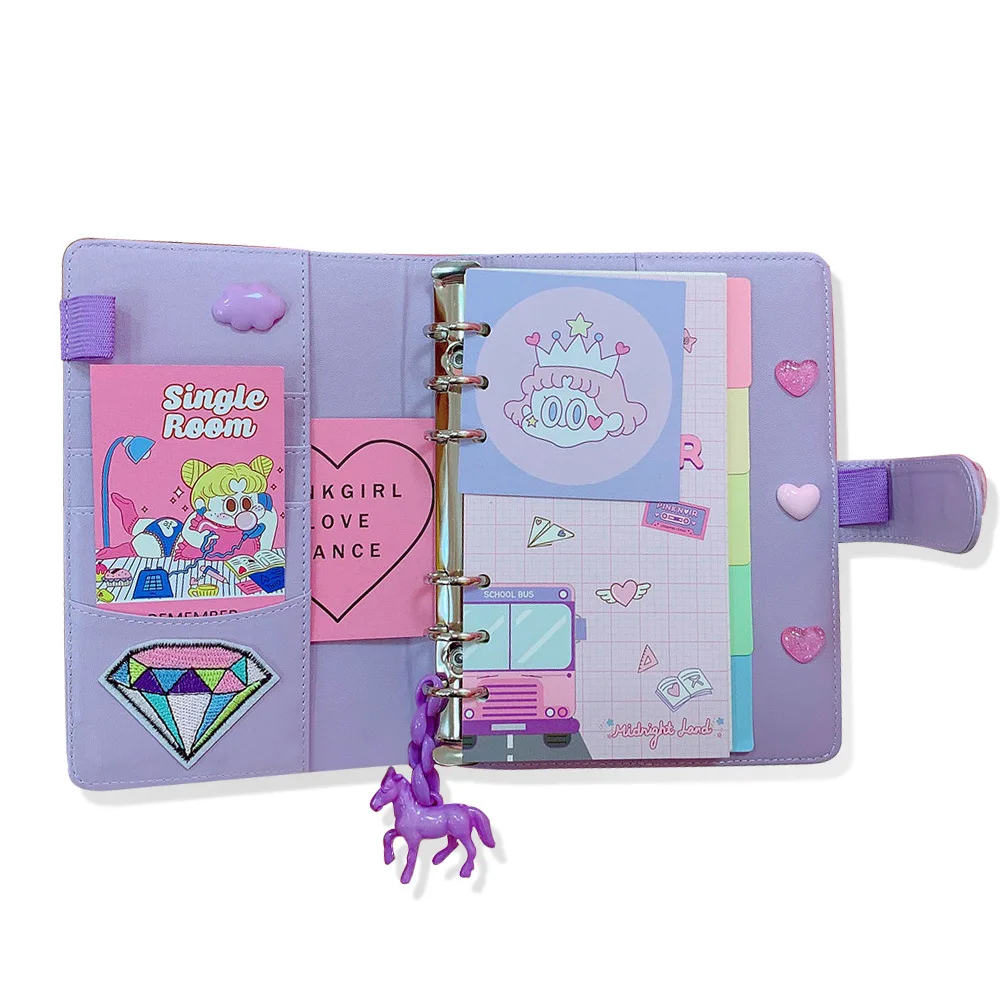 

DIY Notebook Planer Kawaii Bullet Journal Girl 's Diary Organizer Colorful Book Note Student Daily Weekly Plan Stationery Gifts