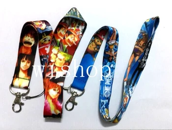 

New 50 Pcs ONE PIECE Phone Key Chain Neck Strap Keys Lanyards Free Shipping PP03