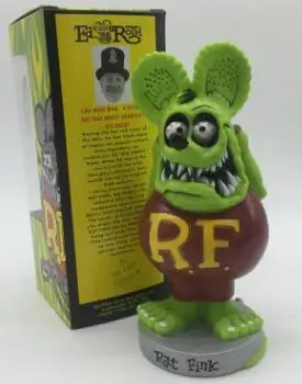 Мода Америка классический мультфильм изображения сказок Rat Fink встряхиватель " куклы с большой головой игрушки новые в коробке