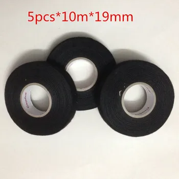 

5 pcs*10m*19mm Wiring Loom Harness Adhesive Cloth Fabric tape COROPLAST tesa adhesive cloth tape automotive fabric tape