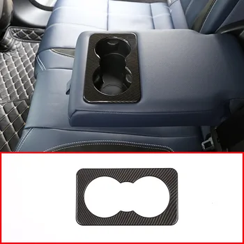 

Carbon Fiber For Land Rover Range Rover VELAR Car-styling Rear Row Cup Holder Cover Trim ABS Interior Accessories