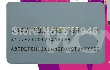 1pc Foil Stamping Machine Tipper Brozing PVC CARD+1 Free Foil Paper 110/220V