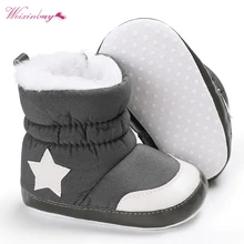 0-18M Winter Baby Girl Boy Booties Infant Toddler Snow Boots Newborn Warm Anti-slip Soft Sole Shoes Fashion Anti-dirty