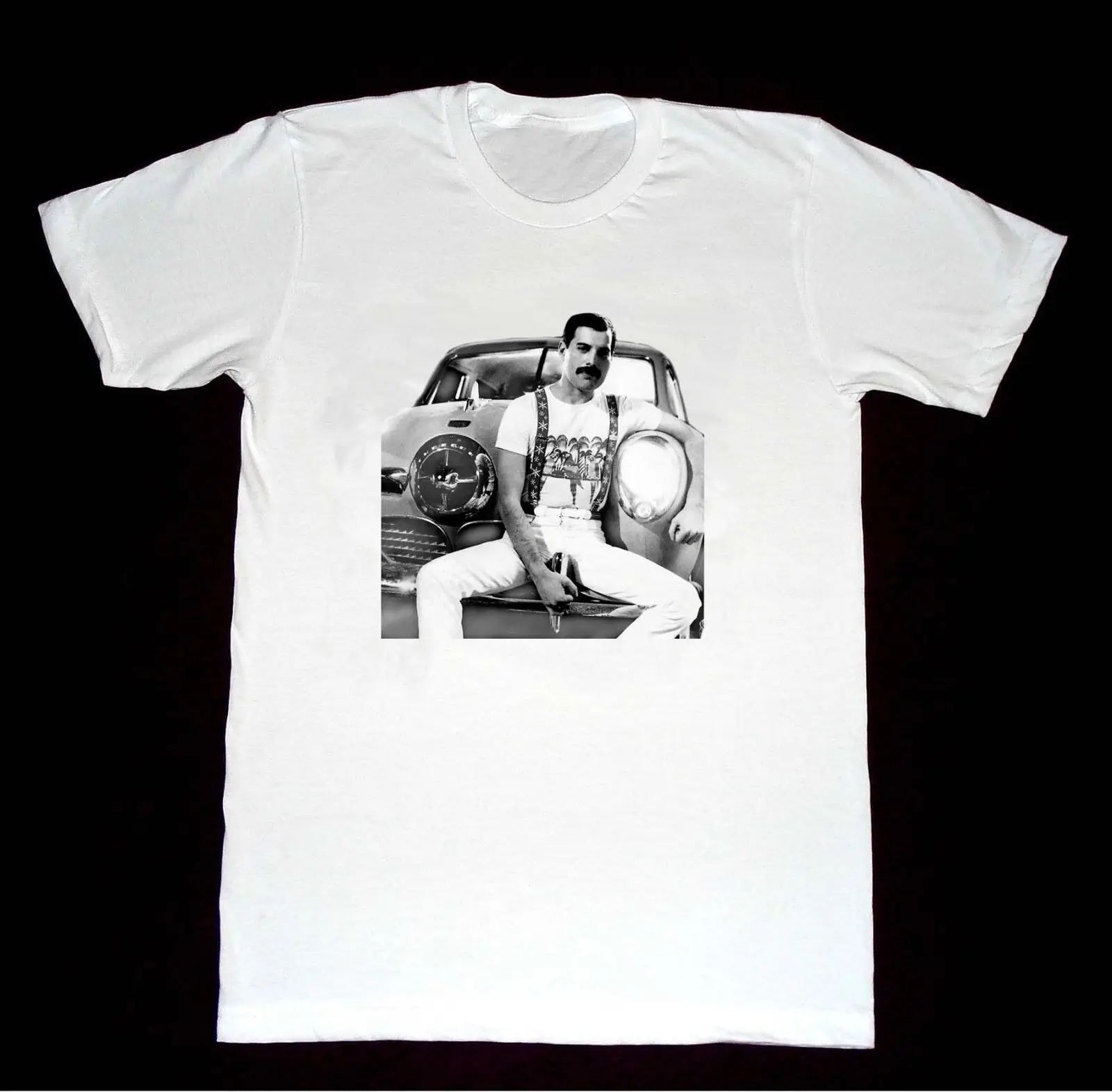 

Queen Freddie Mercury - T-shirt British Rock 1970sLGBT Tops Cool T Shirt Short Sleeve Mens Formal Shirts