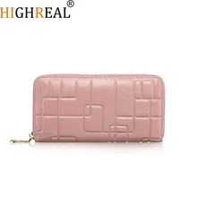 New Fashion Women Wallets Female Cards Holders Embossing Genuine Leather Wallet Coin Purses Girl Long Wallet Lady Wallets J49