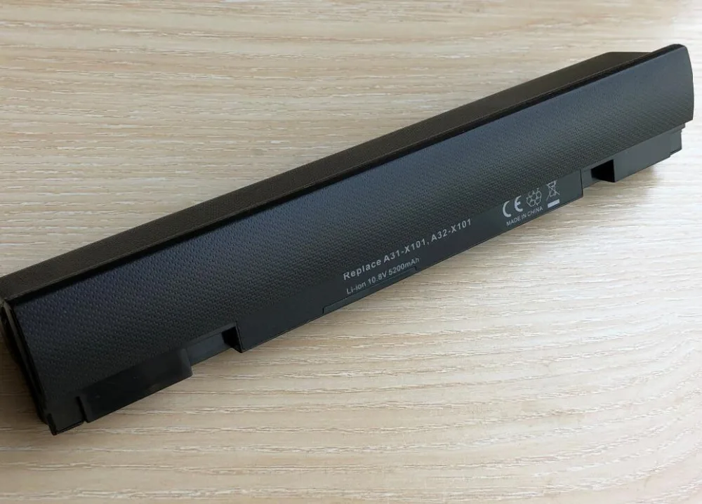 10.8V 6 Cells Laptop Battery For ASUS Eee PC X101CH X101 X101C X101H Replace: A31-X101 A32-X101 5200mAh 10.8V 6 Cells Laptop Battery For ASUS Eee PC X101CH X101 X101C X101H Replace: A31-X101 A32-X101 5200mAh
