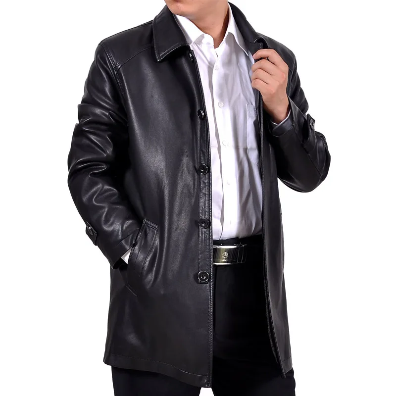 Удлиненная Кожаная Куртка Мужская Купить