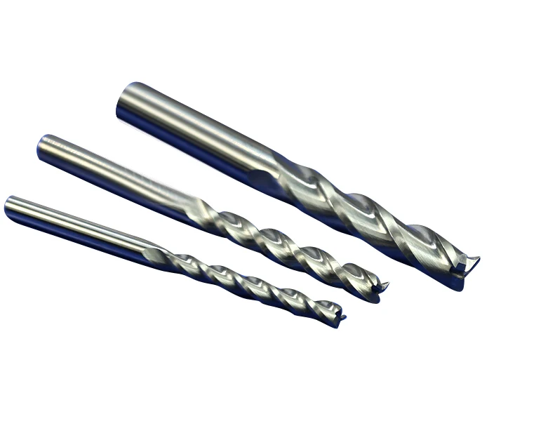 

5Pcs Woodworking 3 Flute Shank 3.175mm CNC Router Bits Mill Spiral Cutter Tungsten Carbide Density Board Carving Tools CEL 28mm