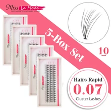 10 волос 0,07 curl C 5 шт. объем удлинитель для ресниц Ложные накладные ресницы макияж себя