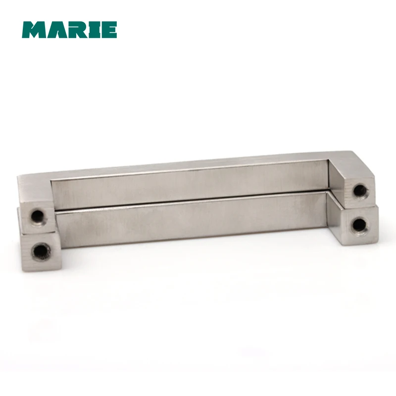 Hollow Handle Stainless Steel Furniture Drawer Handles Kitchen Cabinet Cupboard Door Handle with Foot plug aluminum