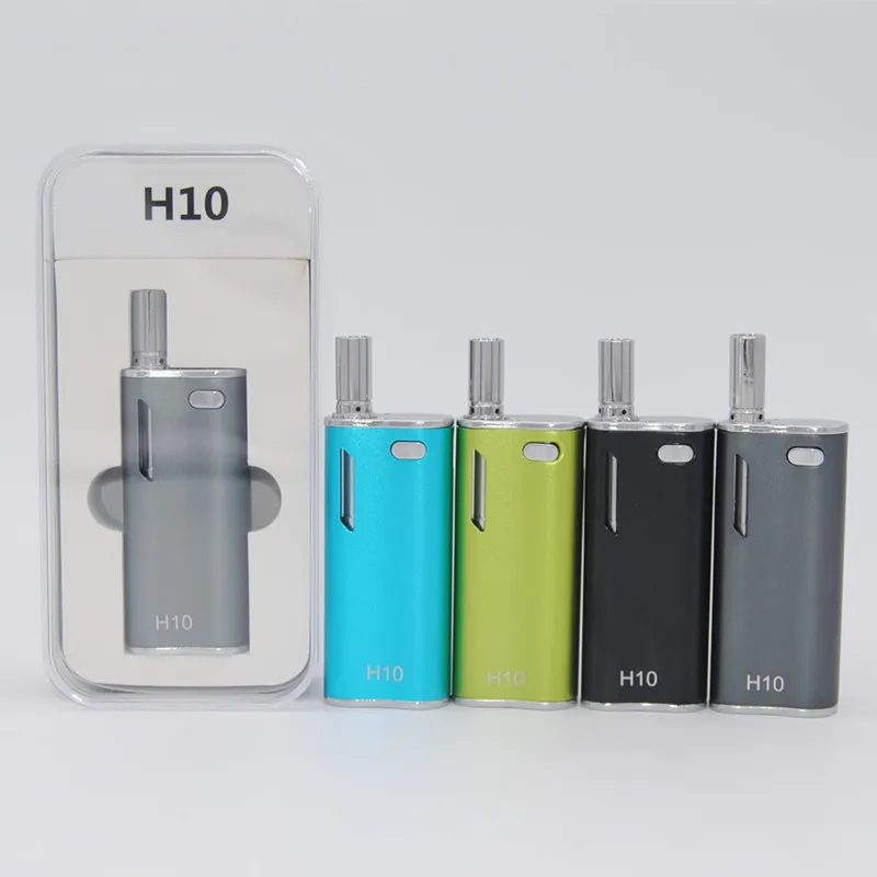 H10 CBD Vape Mod Kit E Cigarette 650mAh Built-in Battery 0.8ml Thick Liquid Cartridge Atomizer Mini Box Mod Pen Vaporizer Kit