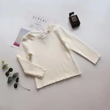 

2019 Korean style girls t-shirt full sleeve cotton ashion spring girls top 3-8t B174