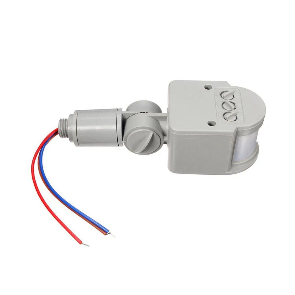 PIR Motion Sensor Detector Light Switch Durable 180 degree Rotatable