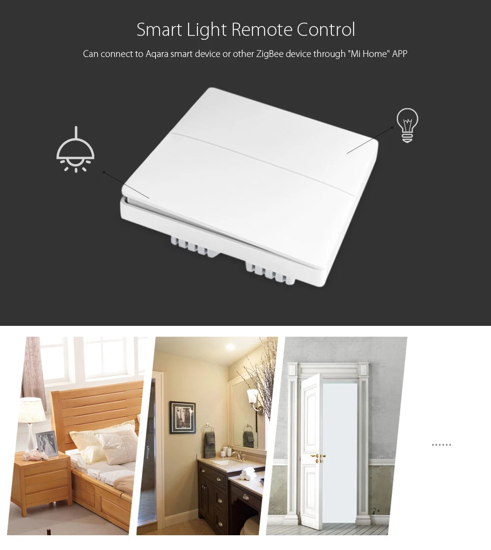 Xiaomi QBKG04LM Aqara Wall Switch Smart Light Control ZigBee Version