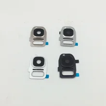 10 шт./партия задний объектив задней камеры с рамкой держатель для samsung Galaxy S7 G930 G930A G930F S7 край G935