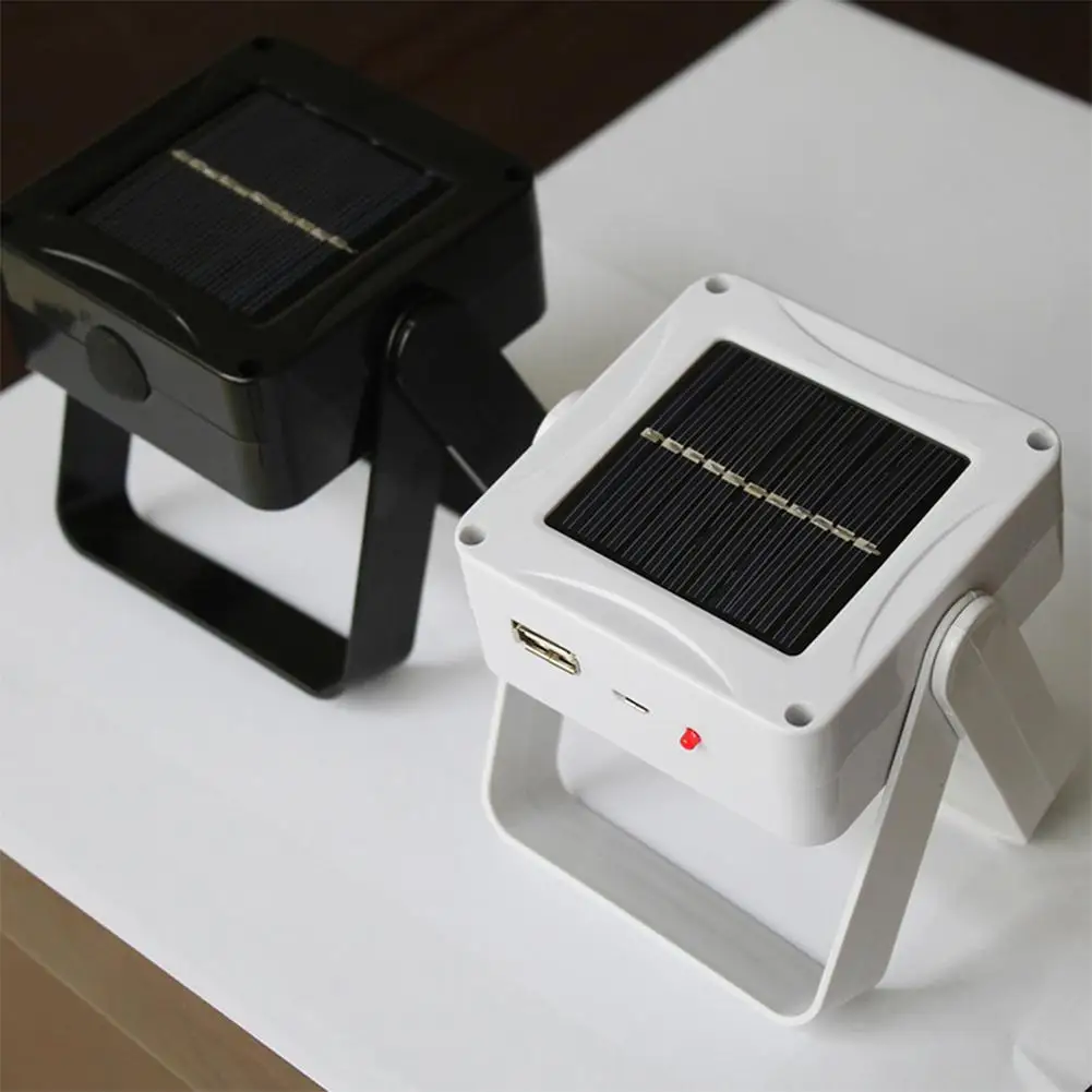 HobbyLane USB LED Bright Square Solar Light for Outdoor Camping Tent White Light Night Light Emergency Backup Light
