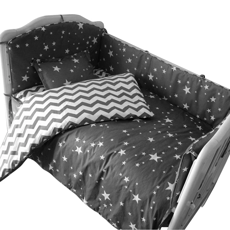grey star nursery bedding