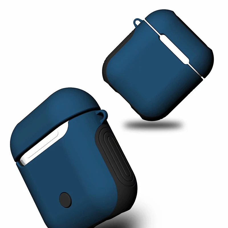 ТПУ+ PC силиконовый Bluetooth беспроводной чехол для наушников AirPods защитный чехол Аксессуары для кожи для Apple Airpods зарядная коробка