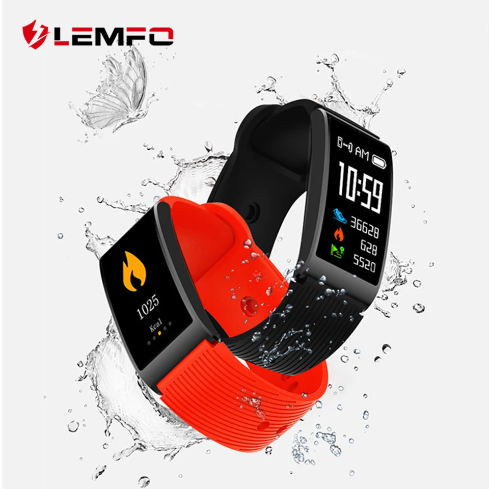 LEMFO Fitness Bracelet IP68 Waterproof Pedometer Heart Rate Blood Pressure Monitor Multi-sport Mode Smart Bracelet for Women Men LEMFO Fitness Bracelet IP68 Waterproof Pedometer Heart Rate Blood Pressure Monitor Multi-sport Mode Smart Bracelet for Women Men