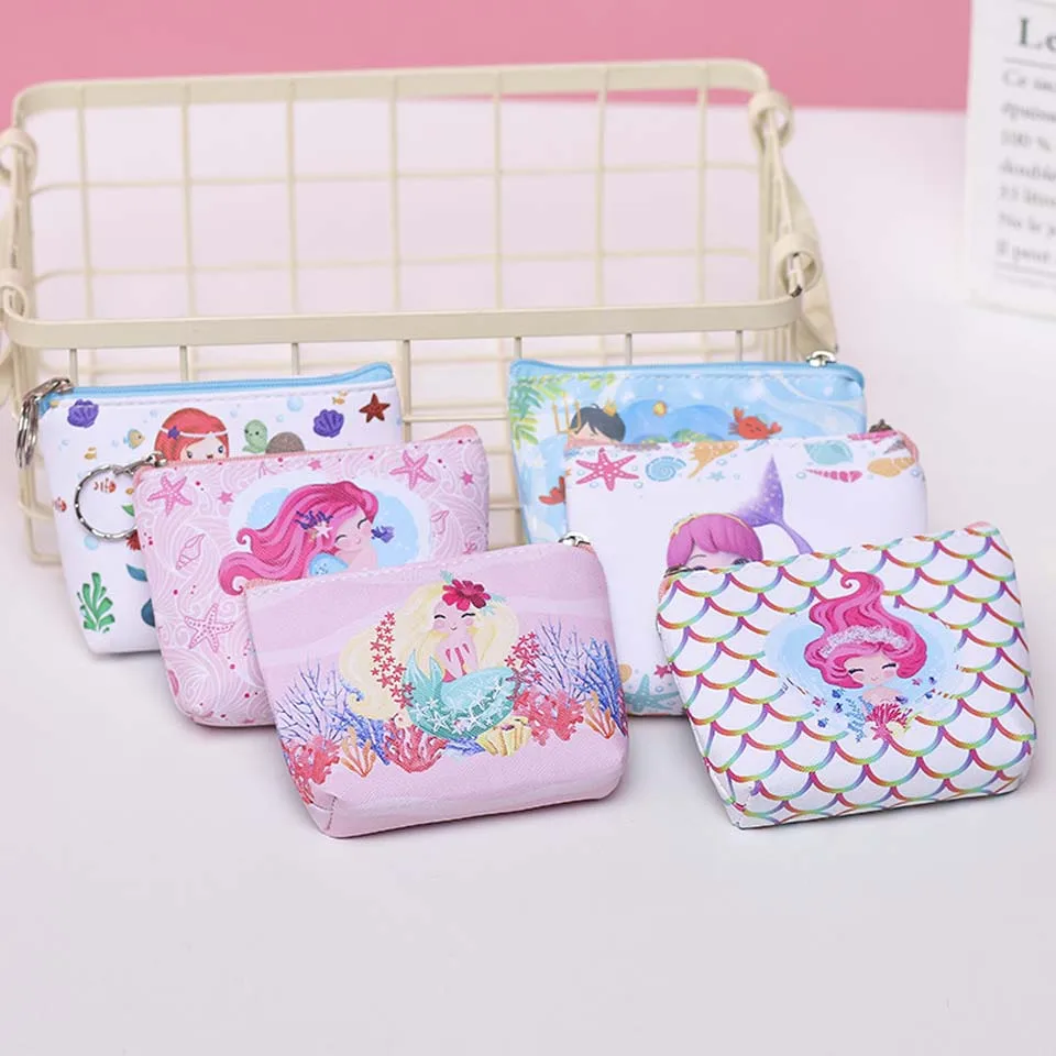 Womens Wallets Black Unicorn Art Painting Leather Passport Wallet Coin Purse Girls Handbags