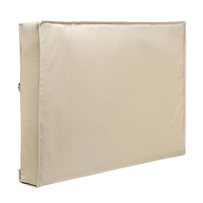 Premium Weatherproof & Dustproof Beige Outdoor TV Cover