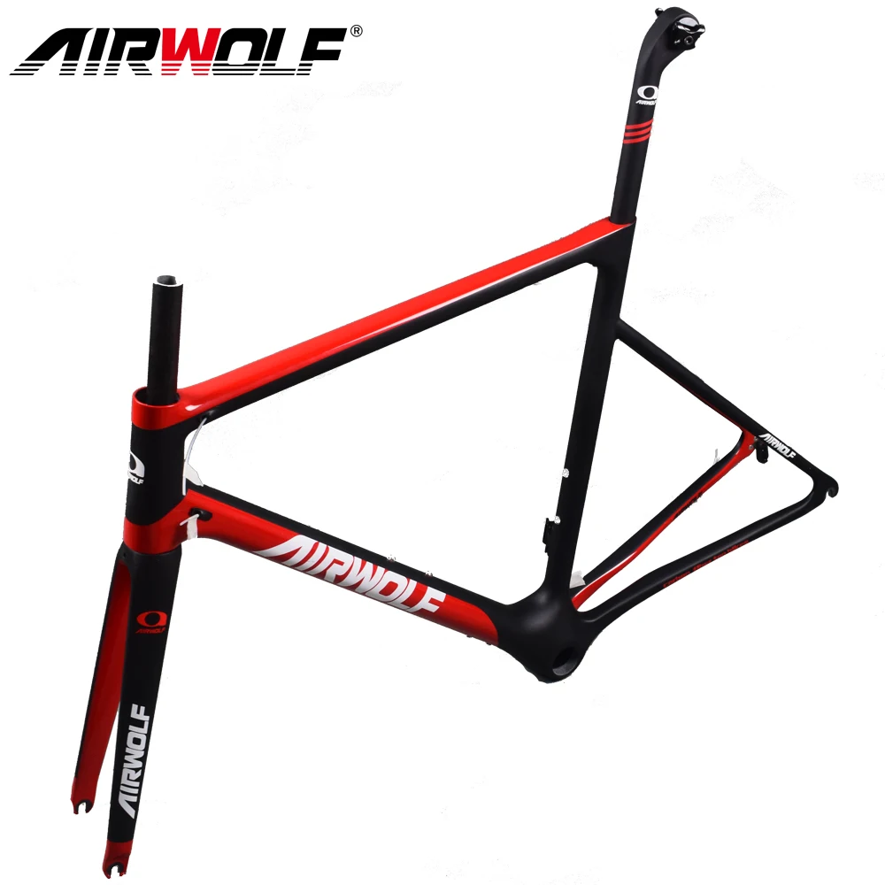 Sale Airwolf Superlight Carbon road frame full Toray T1000 bicicleta carbon frame with fork/seatpost/headsets carbon bike frame 5