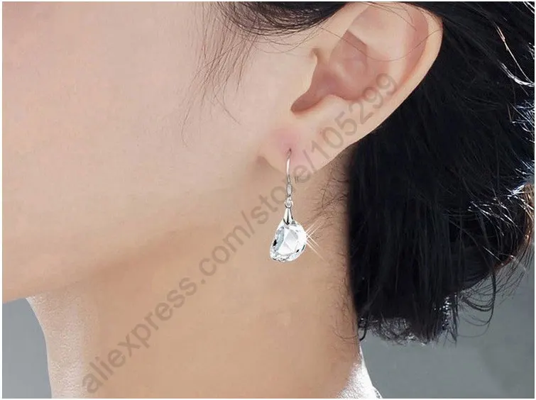 Комплект из колье и серёг серебра 925 пробы|drop earrings set|earrings setset wedding |