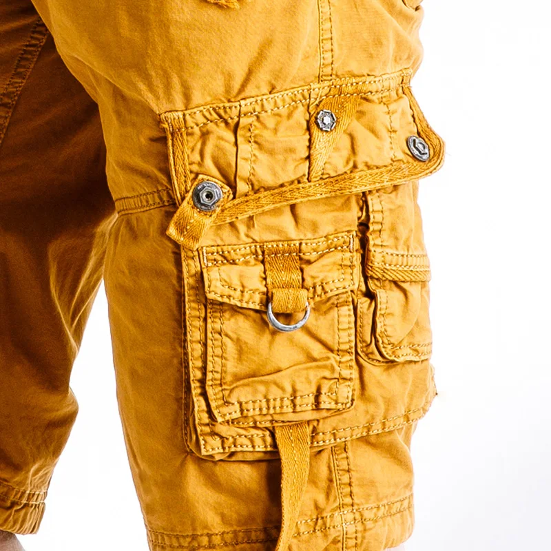 Мужские хлопковые шорты карго повседневные рабочие бермуды камуфляжные в стиле