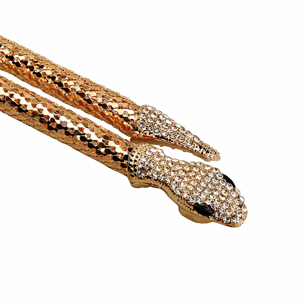 Гибкая гибкая змея ювелирные изделия ожерелье чокер браслет шарф держатель Бенди цепь крутая Форма Пояс