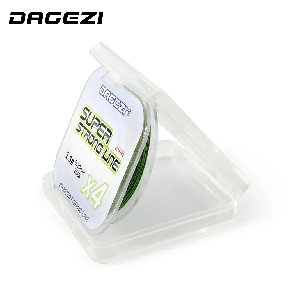 DAGEZI سوبر قوية PE مزين خيط صنارة الصيد s 4 ستراند زعيم خيط صنارة الصيد 20 M المتعددة الشعيرات خيط صنارة الصيد