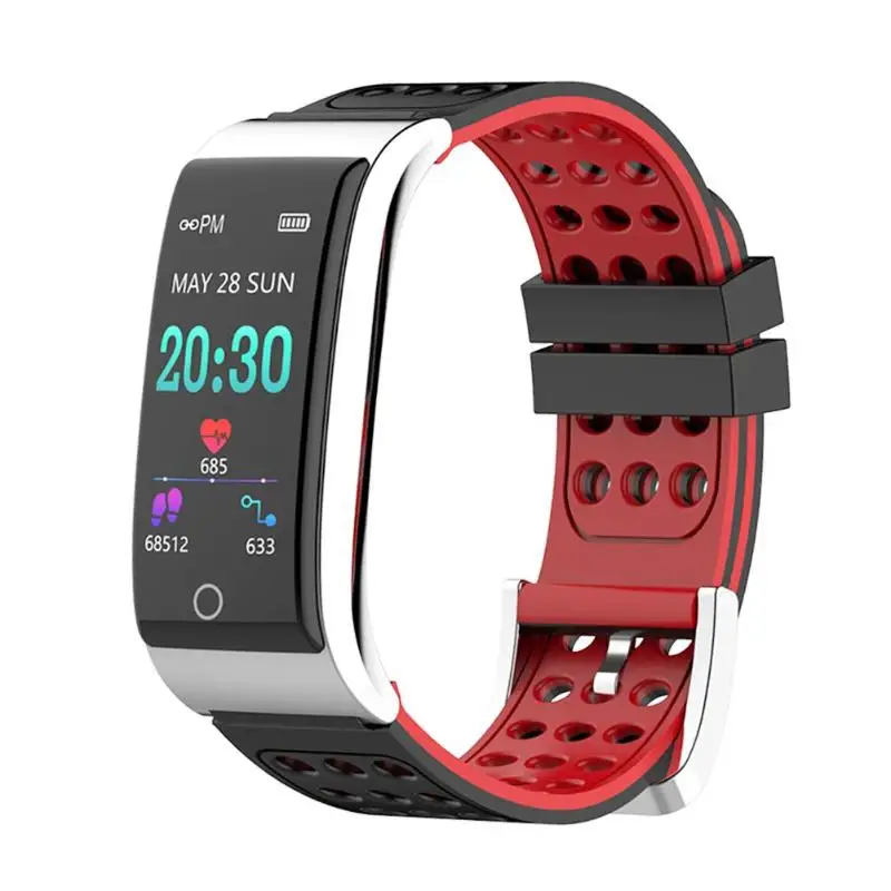 E08 Smart Bracelet Waterproof Fitness Tracker Heart Rate Monitor ECG+PPG Blood Pressure Smart Band Watch For IOS Android Phone E08 Smart Bracelet Waterproof Fitness Tracker Heart Rate Monitor ECG+PPG Blood Pressure Smart Band Watch For IOS Android Phone
